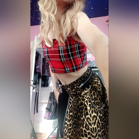 ⭐️Killstar nwt leopard print goth/punk skirt! Leo miniskirt! FINAL PRICE!! - Picture 12 of 13
